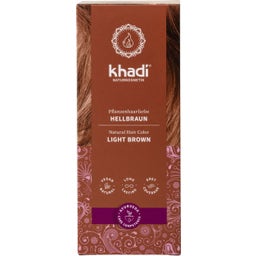 Khadi Pflanzenhaarfarbe Hellbraun - 100 g
